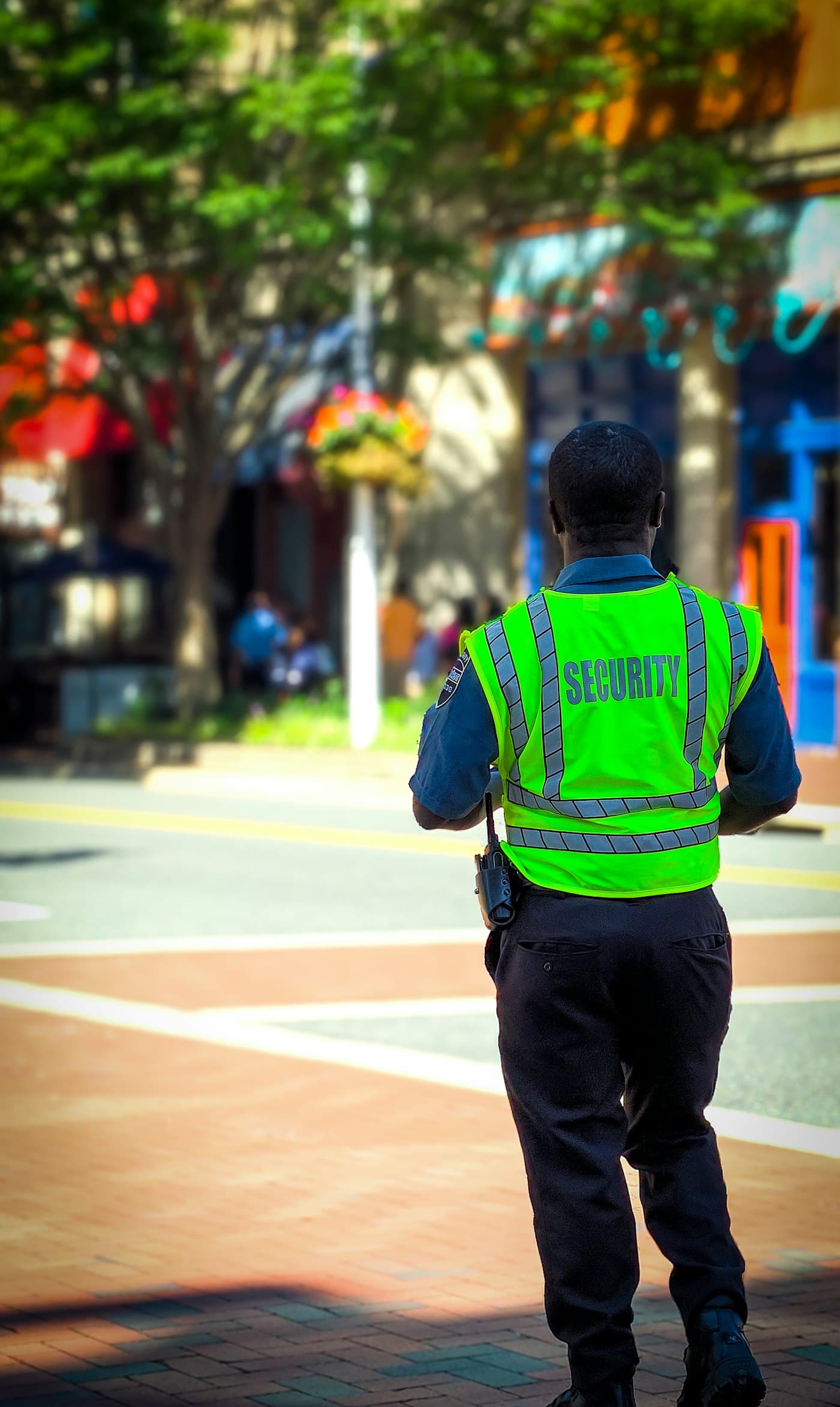 Security officer on patrol