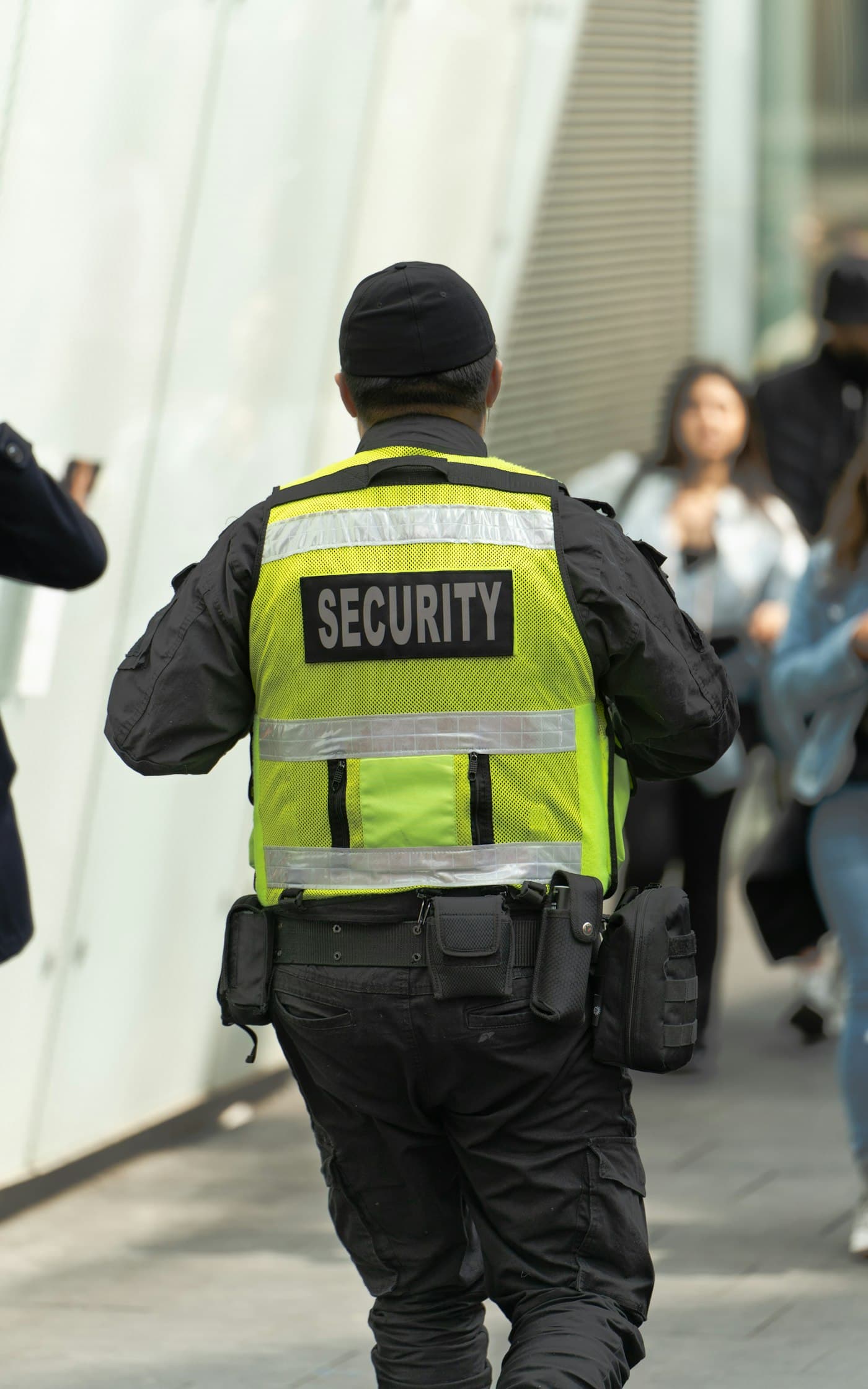 Security professional on patrol