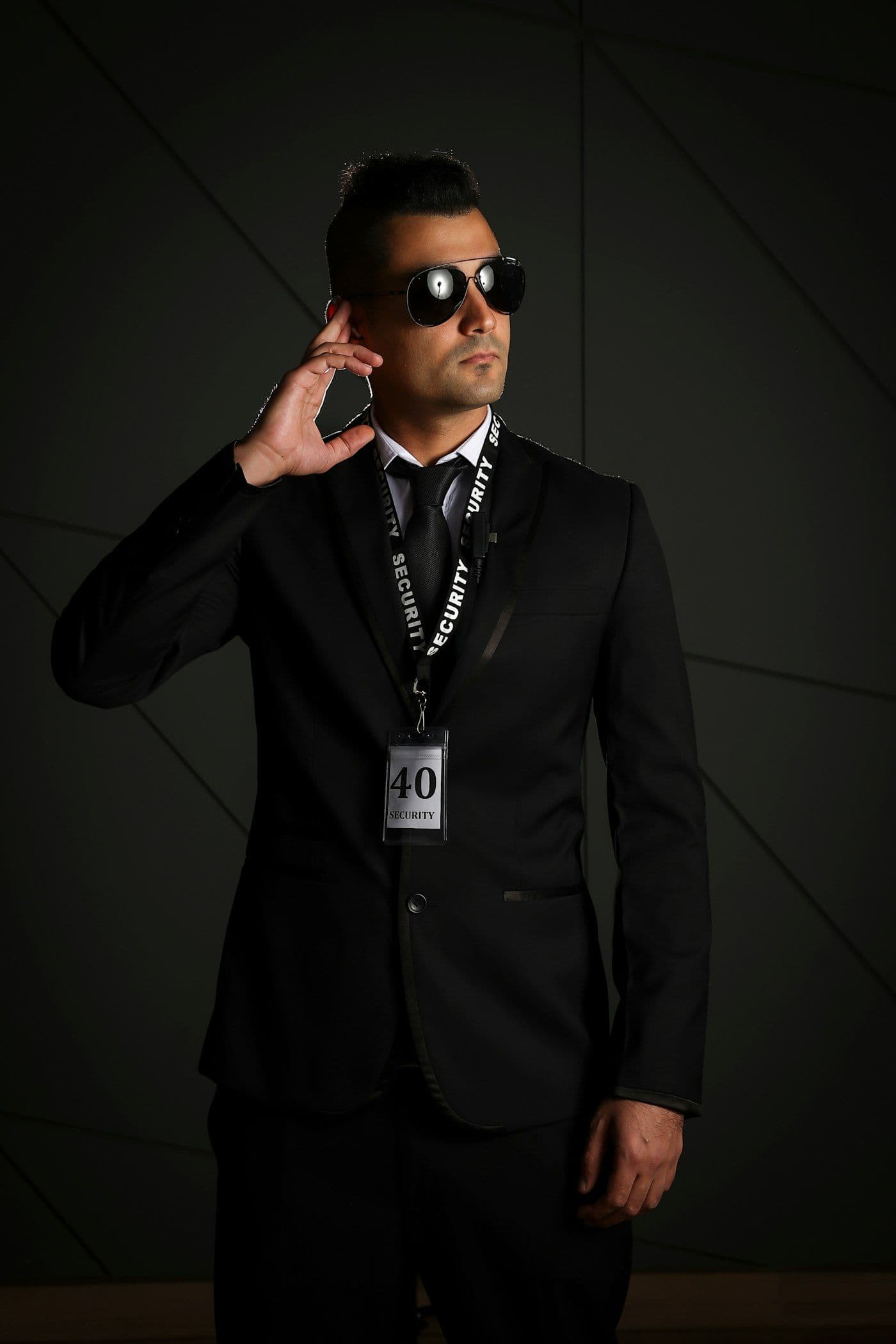 Professional security officer ready for duty